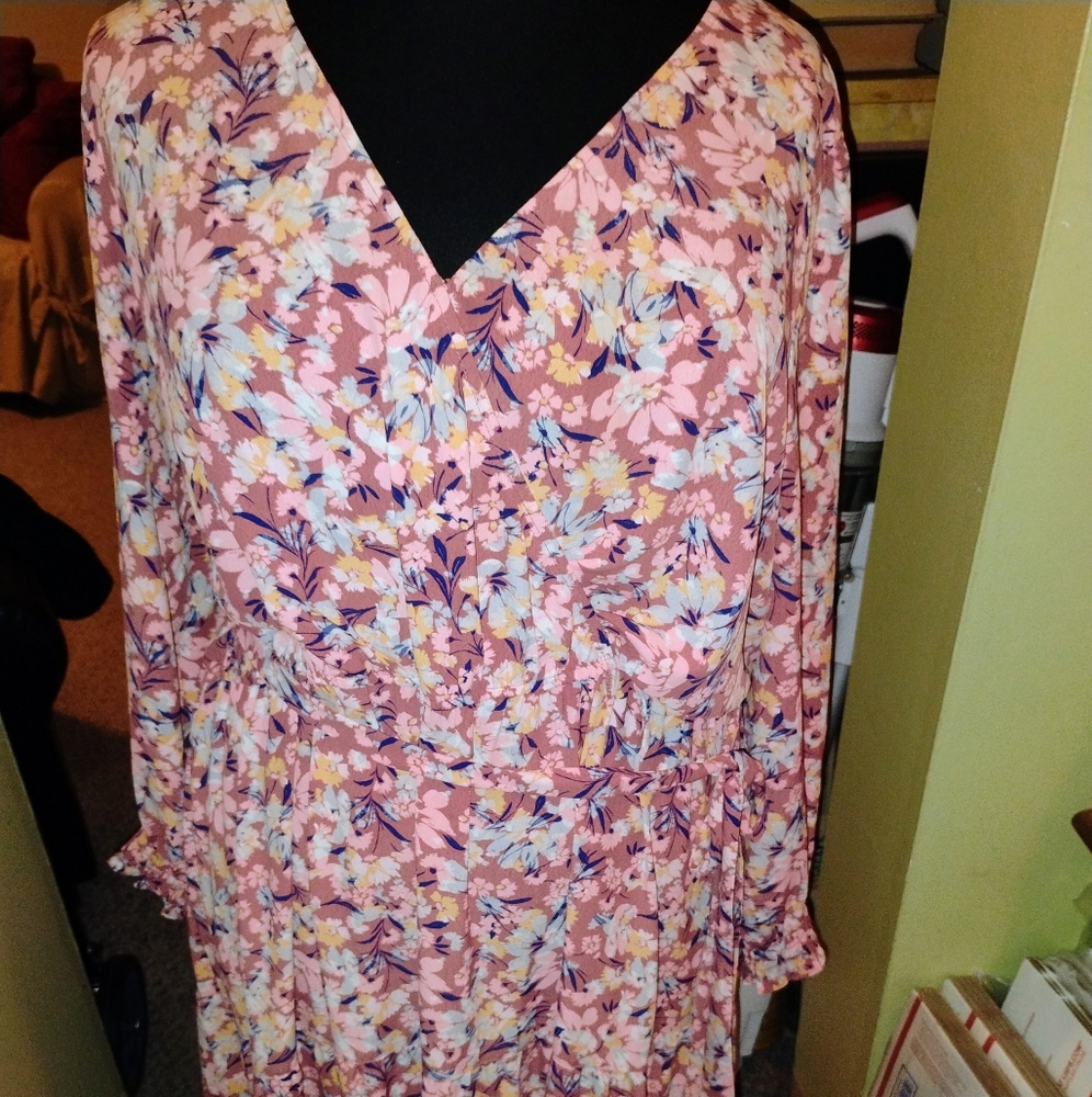 EUC Lauren Conrad Faux Wrap Dress